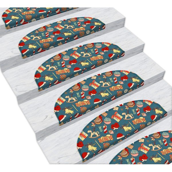 Gradini verdi in set da 16 pezzi 65x20 cm Christmas Gifts - Vitaus-image-1