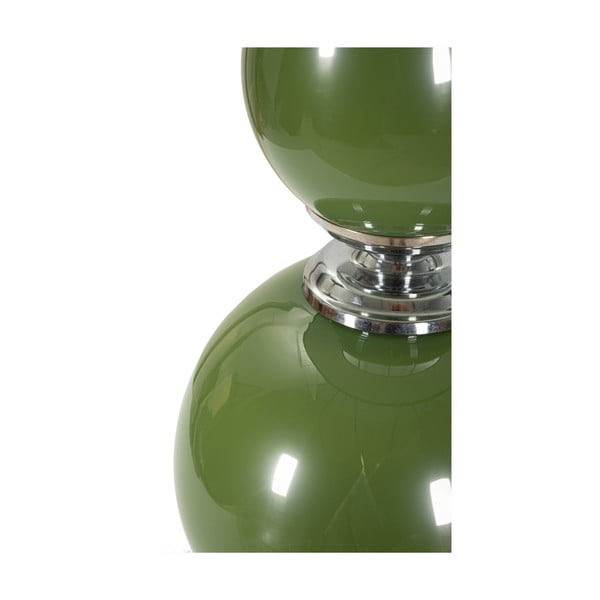 Lampada da tavolo grigio-verde con paralume in tessuto (altezza 65 cm) Eva - Mauro Ferretti-image-3