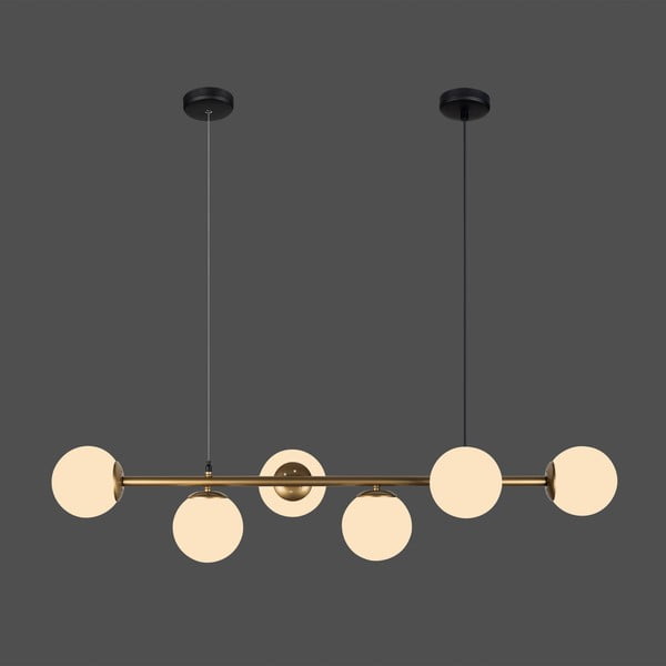 Lampada a sospensione di colore oro, altezza 120 cm Owl - Squid Lighting-image-1