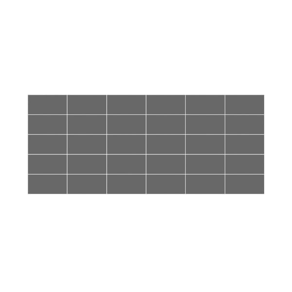 Set di adesivi per piastrelle 30 pezzi 20x10 cm Subway Tiles Grey - Ambiance-image-2