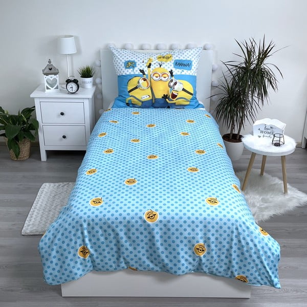 Biancheria da letto singola per bambini in microfibra 140x200 cm Minions 2 - Jerry Fabrics-image-2