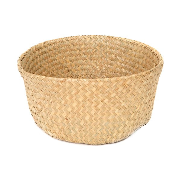 Cesto portaoggetti in seagrass chiaro , ⌀ 27 cm - Compactor-image-4