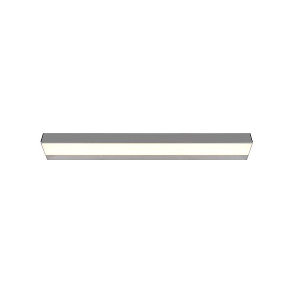 Lampada da parete a LED in argento lucido (lunghezza 60 cm) Rocco - Trio-image-2