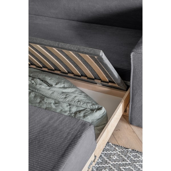 Divano letto grigio 168 cm Lucky Lucy - Miuform-image-4