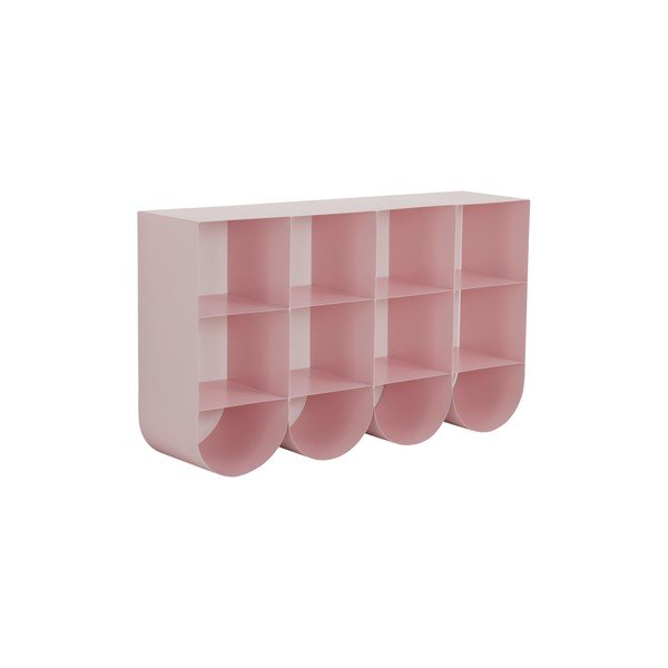 Scarpiera rosa in acciaio da parete 120x70x30 cm Waway – Jotex
