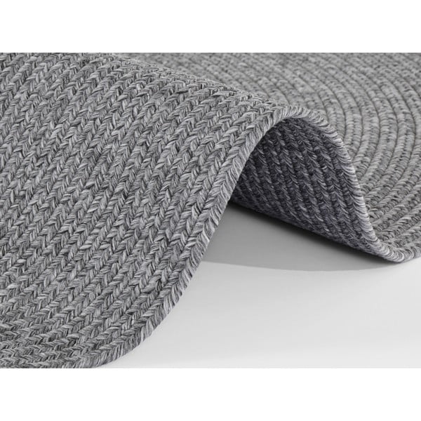 Tappeto grigio rotondo per esterni ø 150 cm - NORTHRUGS-image-2