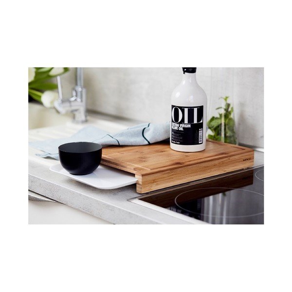 Tagliere in bambù con un cassetto Bruno - Wenko-image-4