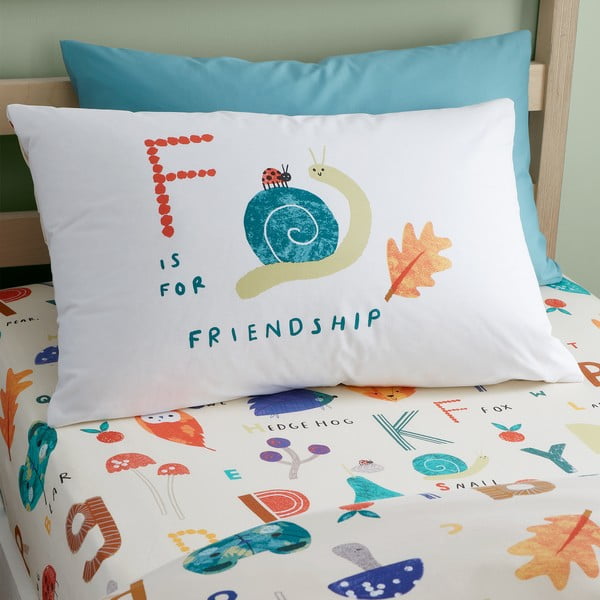 Biancheria da letto per bambini per letto singolo 140x200 cm Woodland Alphabet - RHS-image-3