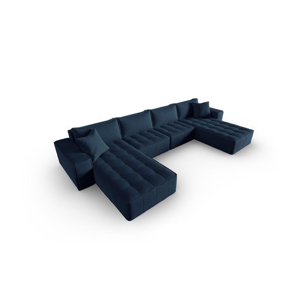 Divano angolare blu Mike - Micadoni Home-image-3