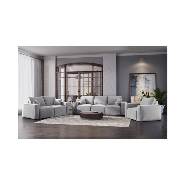 Světle šedá pohovka Cosmopolitan Design Miami, 180 cm-image-4