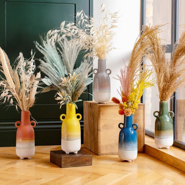 Vaso in gres verde Mojave - Sass & Belle-image-1