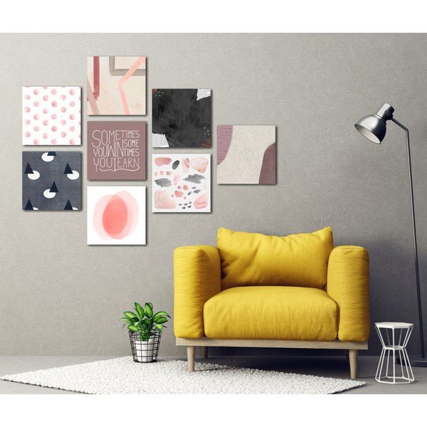 Set di 8 quadri Rosa - Insigne-image-1