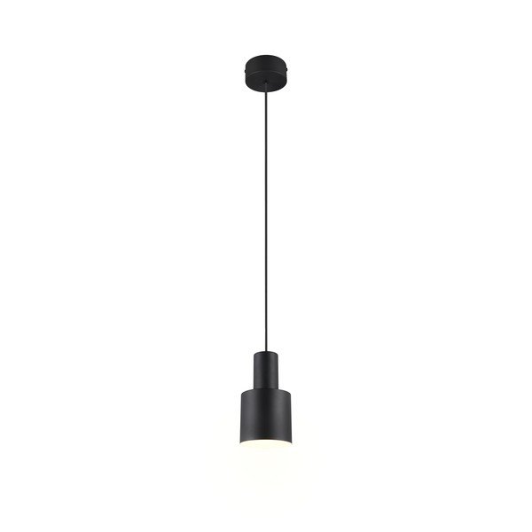 Lampadario nero con paralume in metallo ø 12 cm Agudo - Trio-image-1