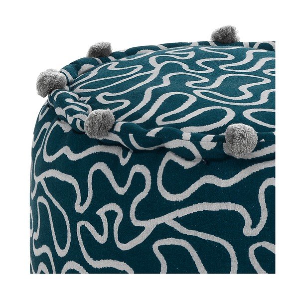 Sgabello in blu scuro e grigio chiaro Tangle - Tomasucci-image-1