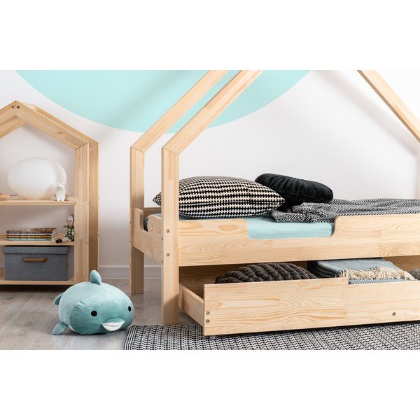 Letto per bambini Loca Cassy in legno di pino, 90 x 180 cm - Adeko-image-4