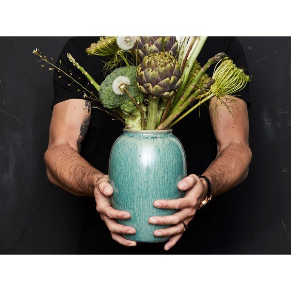 Vaso verde in gres (altezza totale 20 cm) Gastro Green – Bitz-image-1