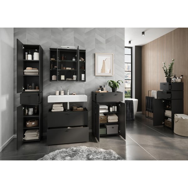 Mobile bagno alto antracite 34x189 cm Modesto - Germania-image-3