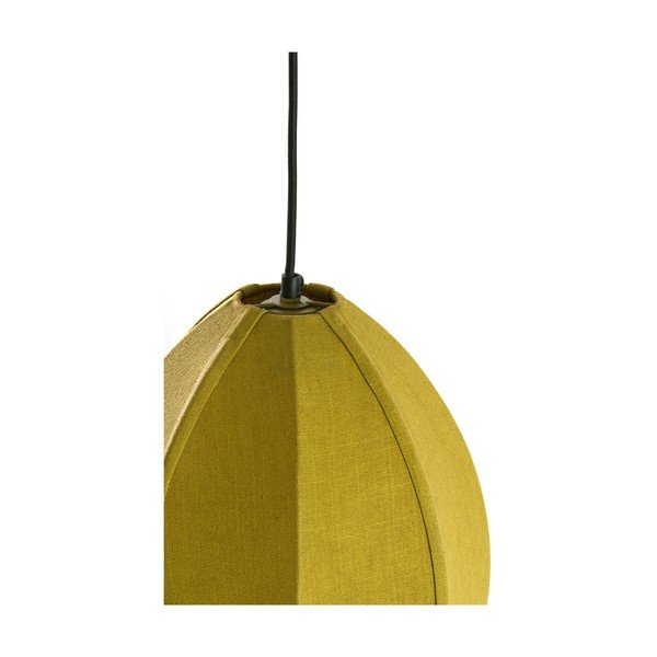 Lampadario verde con paralume in tessuto Milatos – Light & Living-image-4