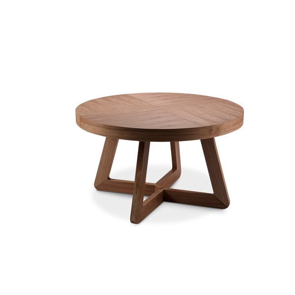 Tavolo pieghevole in legno di quercia, ø 130 cm Bodil - Windsor & Co Sofas