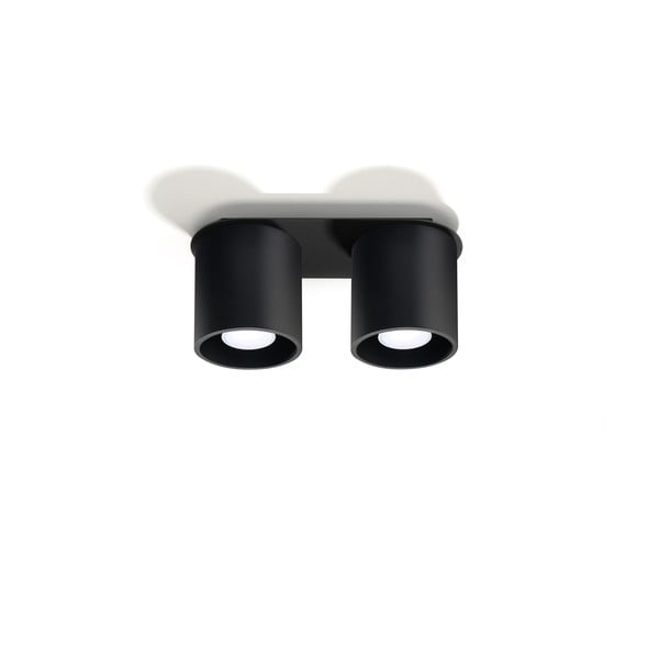 Apparecchio da soffitto nero Roda - Sollux