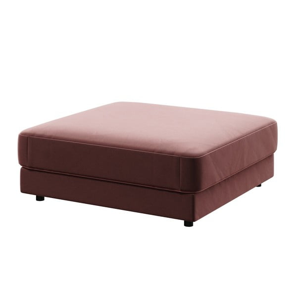 Pouf in velluto rosa scuro Devichy , 112 x 112 cm Laure - devichy