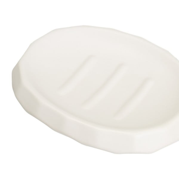 Set di accessori da bagno in ceramica bianca - Casa Selección-image-3