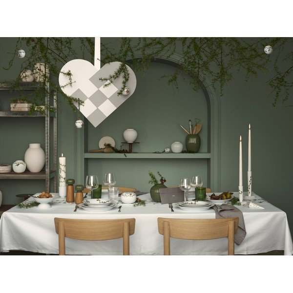 Ciotola in porcellana bianca con motivo natalizio Hammershøi - Kähler Design-image-3