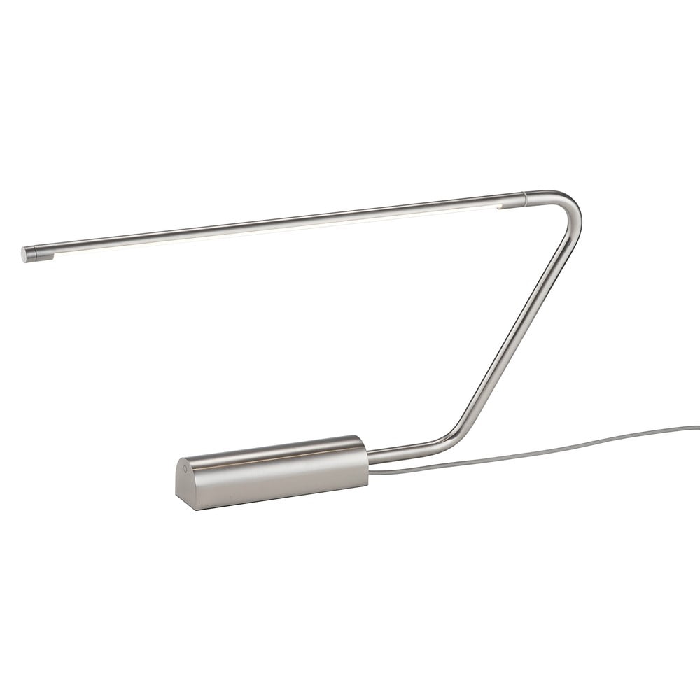 Lampada da tavolo LED argentata (altezza totale 33 cm) Olea – Trio Select | Abat-jour e lampade da tavolo