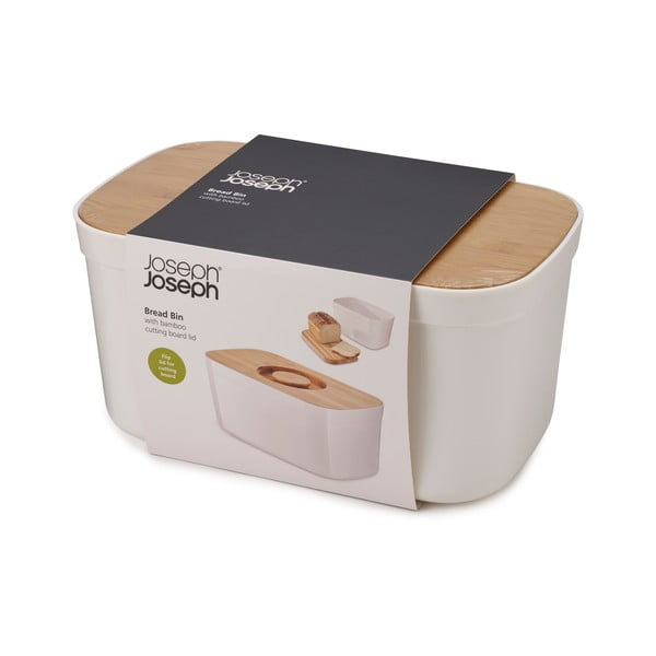 Cestino per pane bianco con coperchio in legno Cestino - Joseph Joseph-image-1