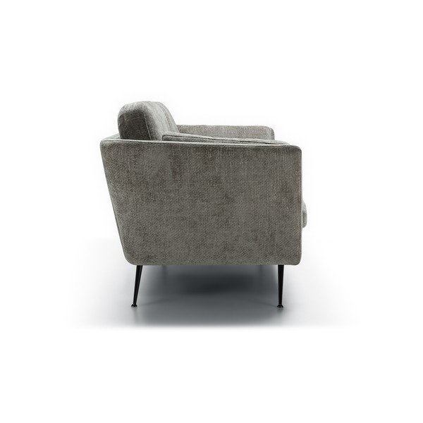 Divano grigio con rivestimento in velluto 220 cm Mynta – Sits-image-3