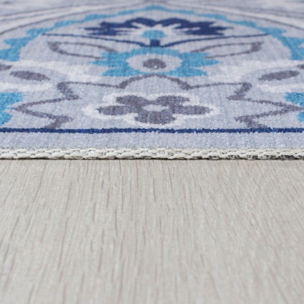 Tappeto lavabile blu 120x170 cm FOLD Ellen - Flair Rugs-image-4