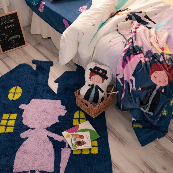 Tappeto per bambini blu scuro 120x160 cm Nanny - Mr. Fox-image-1