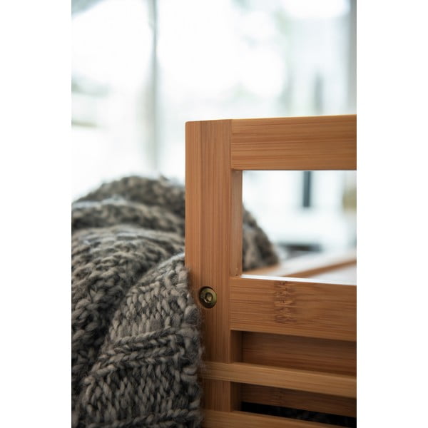 Scaffale basso colore naturale/grigio in bambù da bagno  40x56 cm Bahari – Wenko-image-2