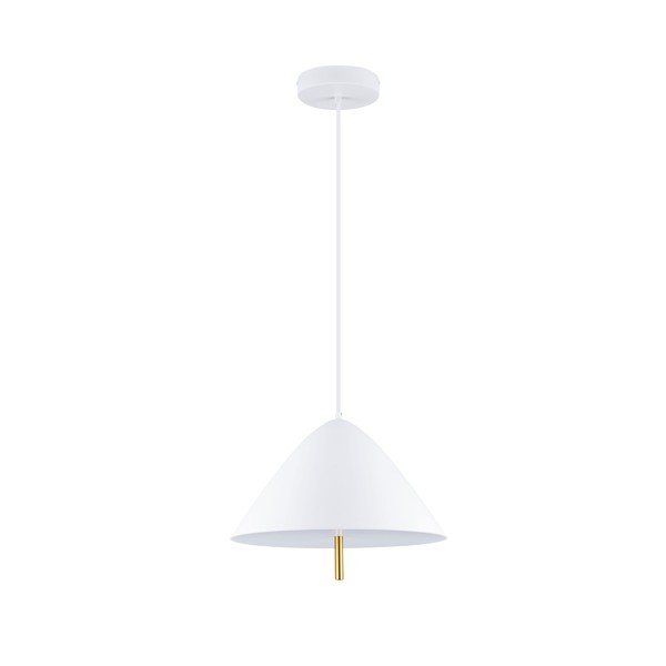 Lampadario LED bianco in metallo con paralume in metallo ø 40 cm Oros – Nova Luce