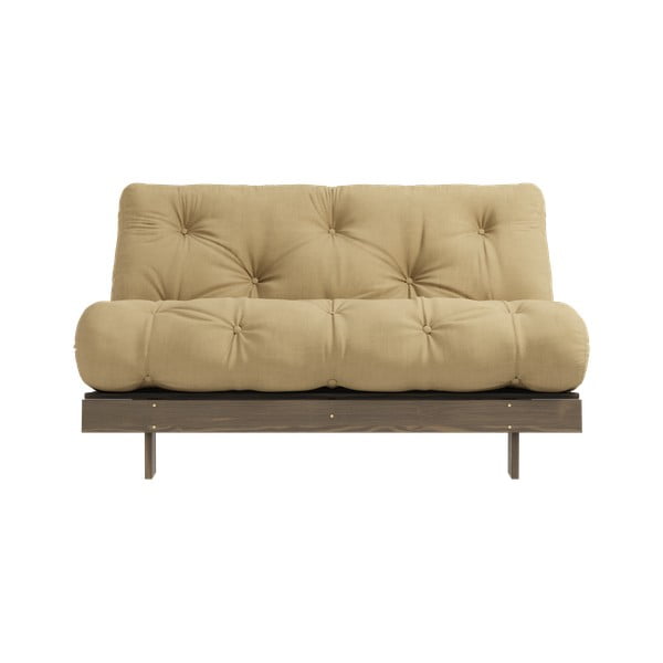 Divano letto in beige e senape 140 cm Roots - Karup Design