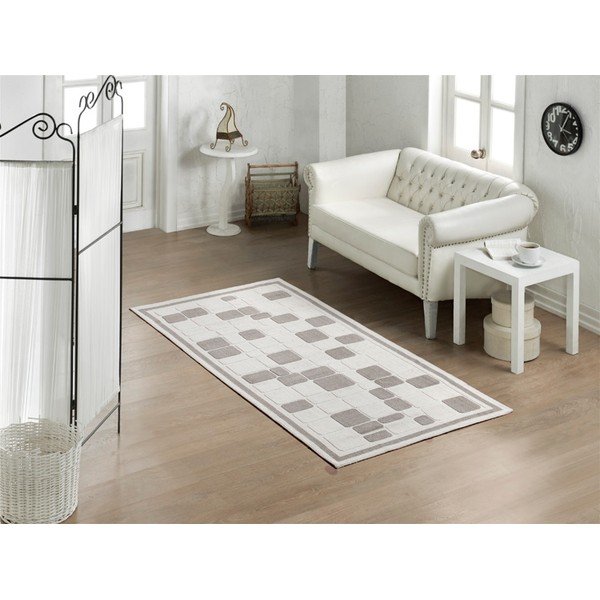Tappeto Crema Piastrelle, 80 x 150 cm - Unknown-image-1