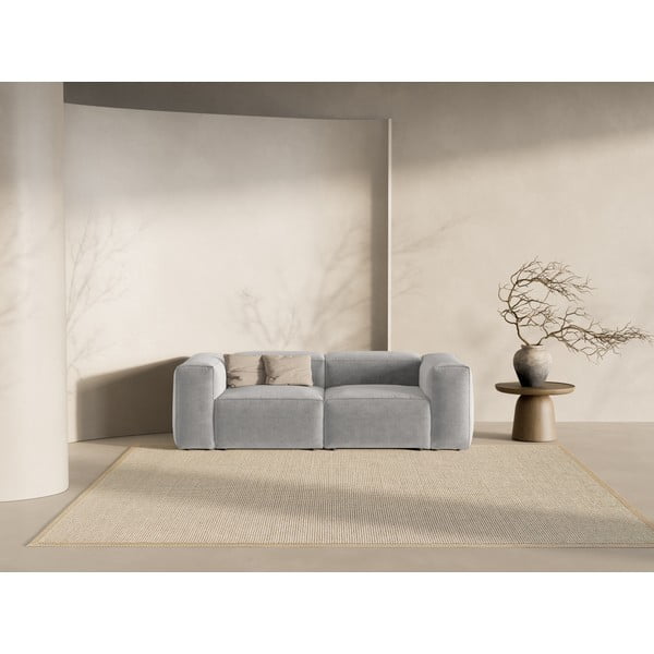 Divano grigio chiaro 224 cm Bergamo – Cosmopolitan Design-image-1