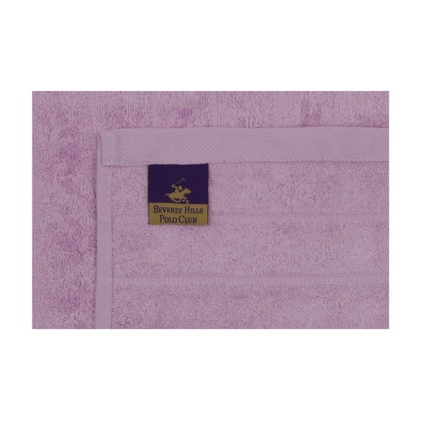 Set di 3 asciugamani in cotone viola, 90 x 50 cm - Unknown-image-3