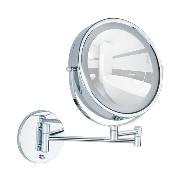 Specchio per make-up con illuminazione/con ingrandimento (5x) ø 17,5 cm Power-Loc Lumi – Wenko-image-2