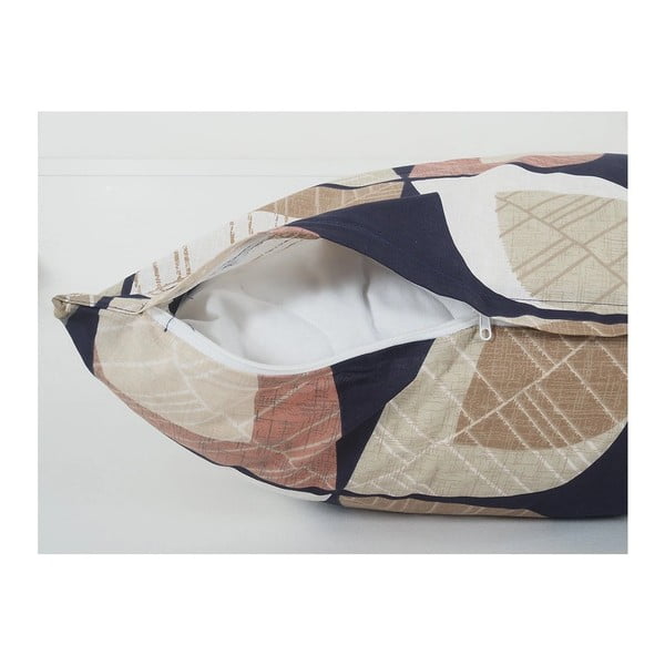 Set copripiumino e federa marrone in crêpe per letto singolo 140x200 cm Autumn Leaf – B.E.S.-image-2