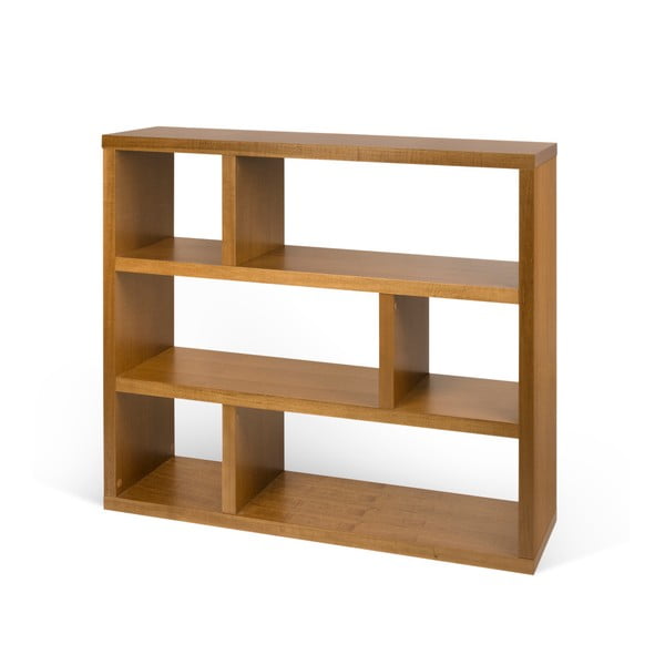 Libreria in legno esotico 120x105 cm Dublin - TemaHome-image-2