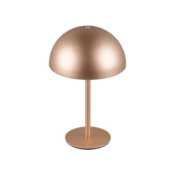 Lampada da tavolo LED color bronzo con paralume in metallo (altezza totale 21 cm) Munoz – Trio-image-3