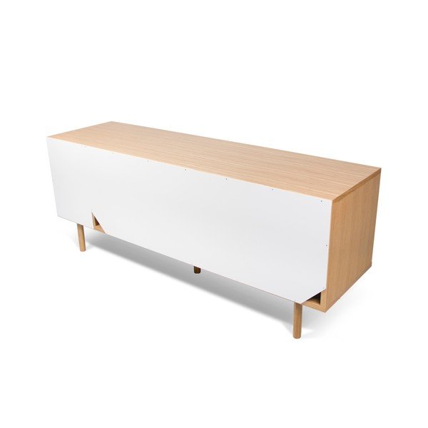 Cassettiera bianca e grigia Dann Oak - TemaHome-image-1