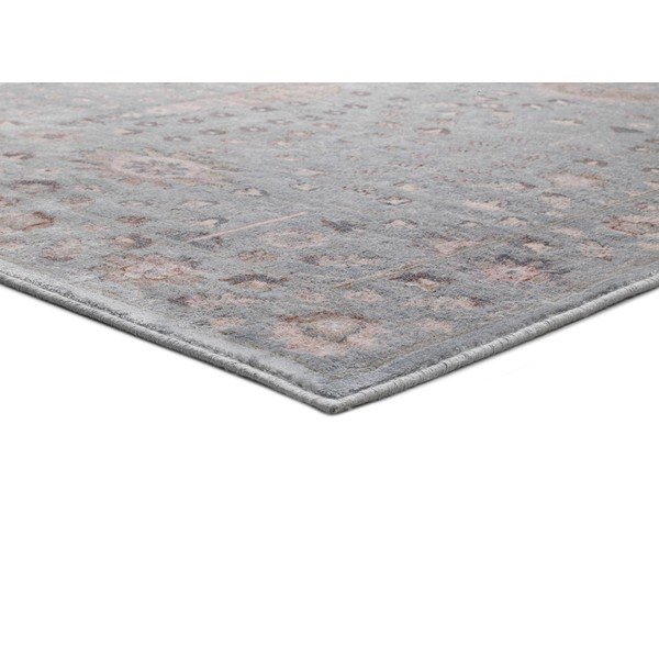 Tappeto in viscosa grigio, 120 x 170 cm Lara Ornament - Universal-image-2