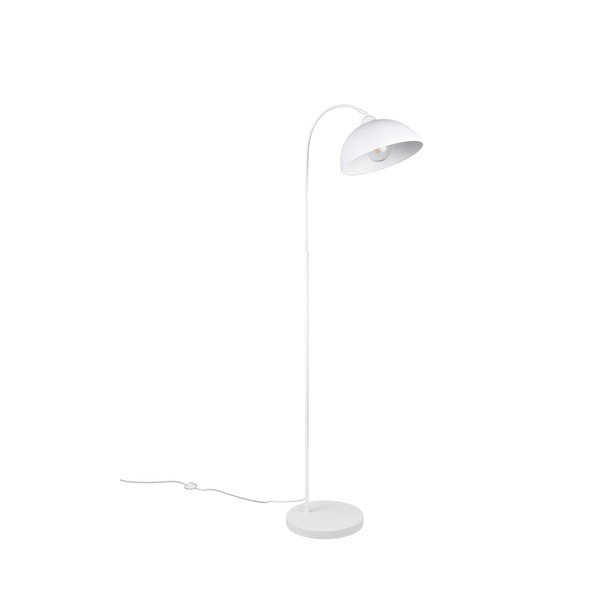 Lampada da terra bianca con paralume in metallo (altezza totale 170 cm) Sierra – Reality-image-1