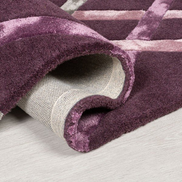 Tappeto viola 160x230 cm Trellis - Flair Rugs-image-1