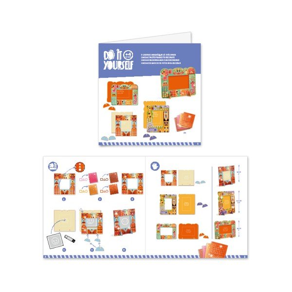 Set per la realizzazione di 3 cornici per animali - Djeco-image-1