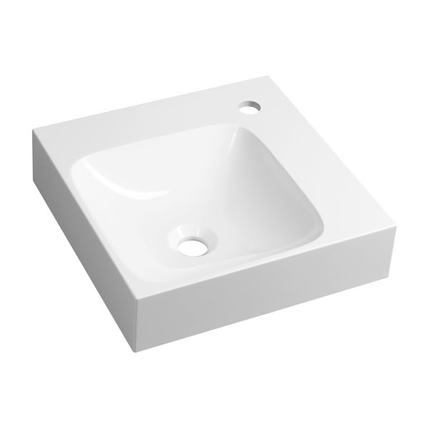 Lavabo bianco in composito minerale 40x40 cm Emona – Sapho