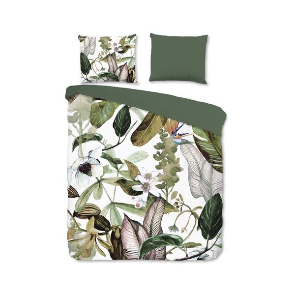 Biancheria da letto in flanella per letto singolo Flora Leaves - Good Morning