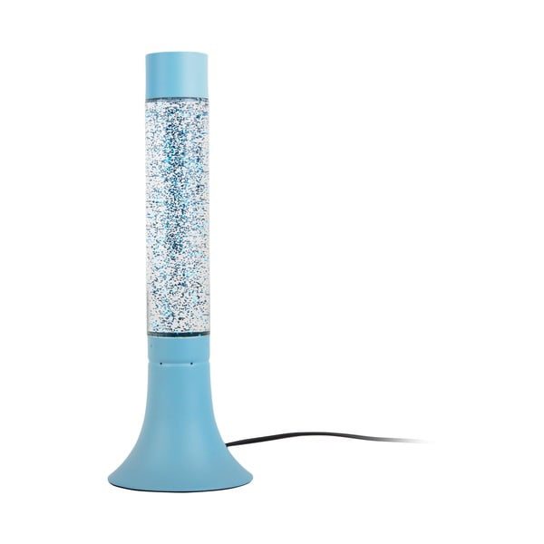 Lampada da tavolo blu con paralume in vetro (altezza totale 37,5 cm) Astro Glittler – Leitmotiv